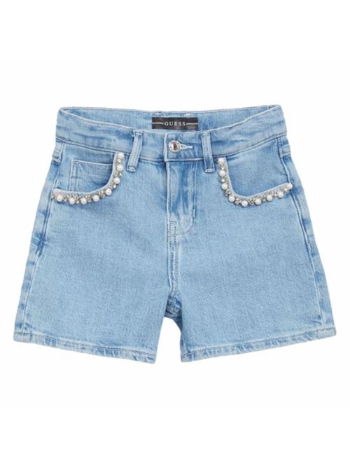 denim short with beads GUESS | J4GD34 D4MS0PACP